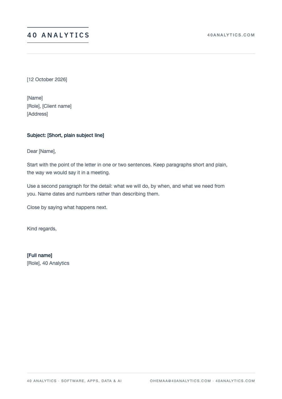 Letterhead template